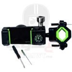 حامل موبايل للموتوسيكل مع البوصلة والكشاف